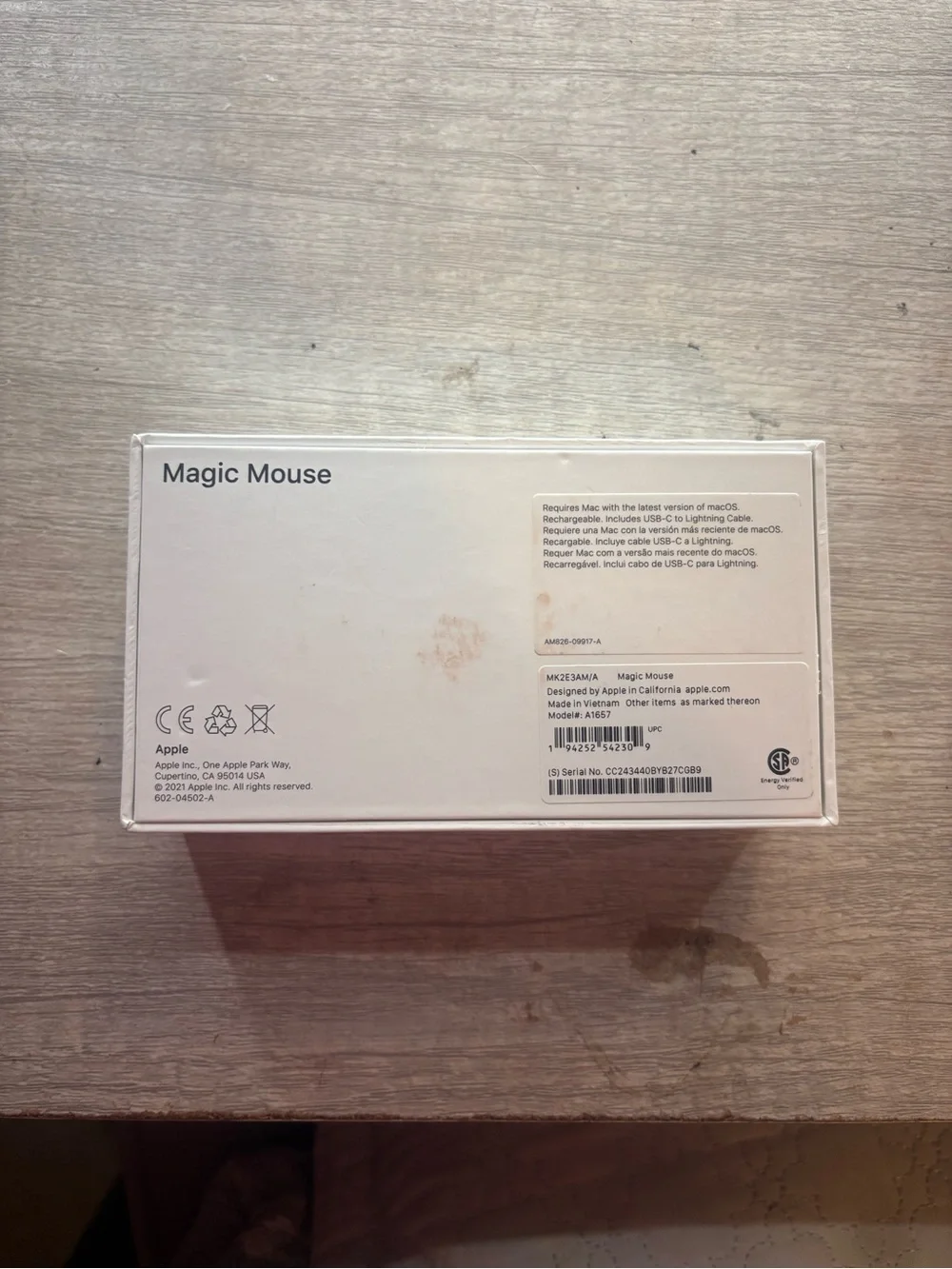 Apple magic mouse